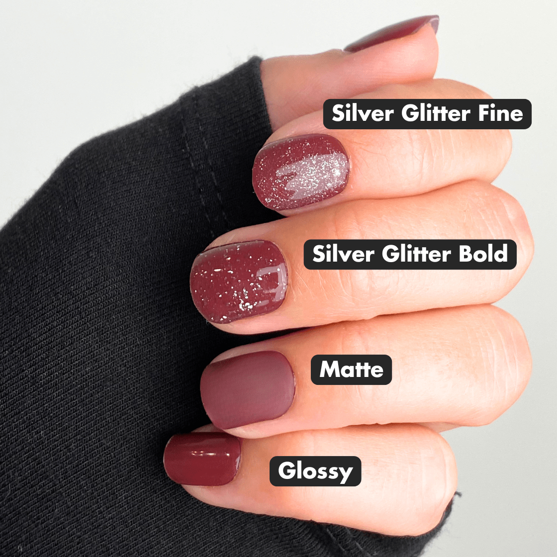 UV Top Coat: Silver Glitter Fine