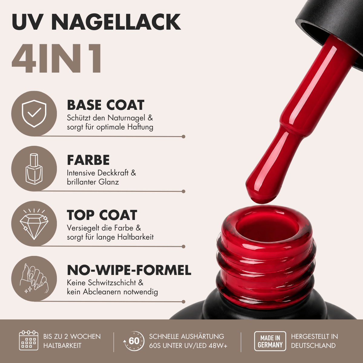 UV Nagellack No. 1 (4in1, 10ml)