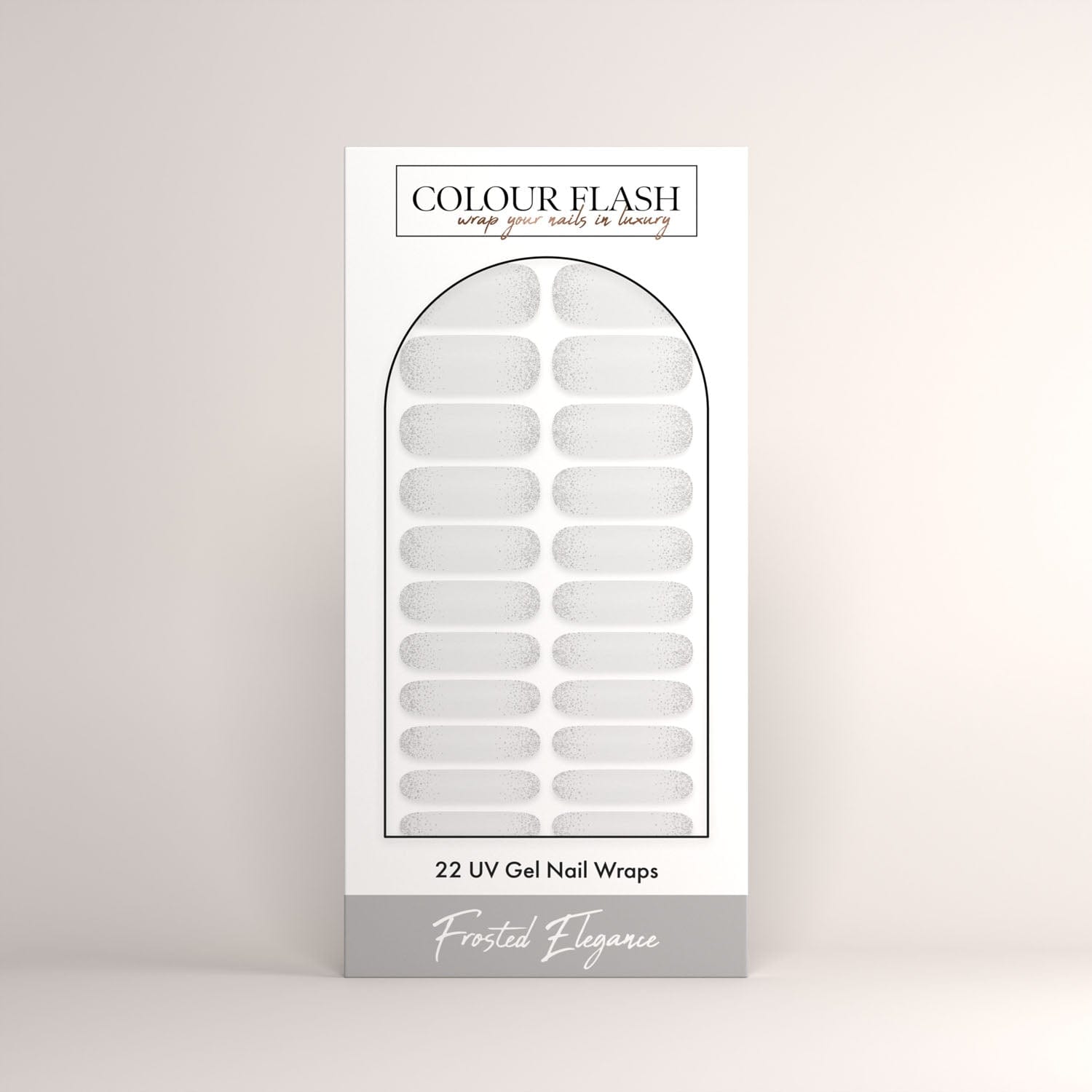 UV Gel: Frosted Elegance