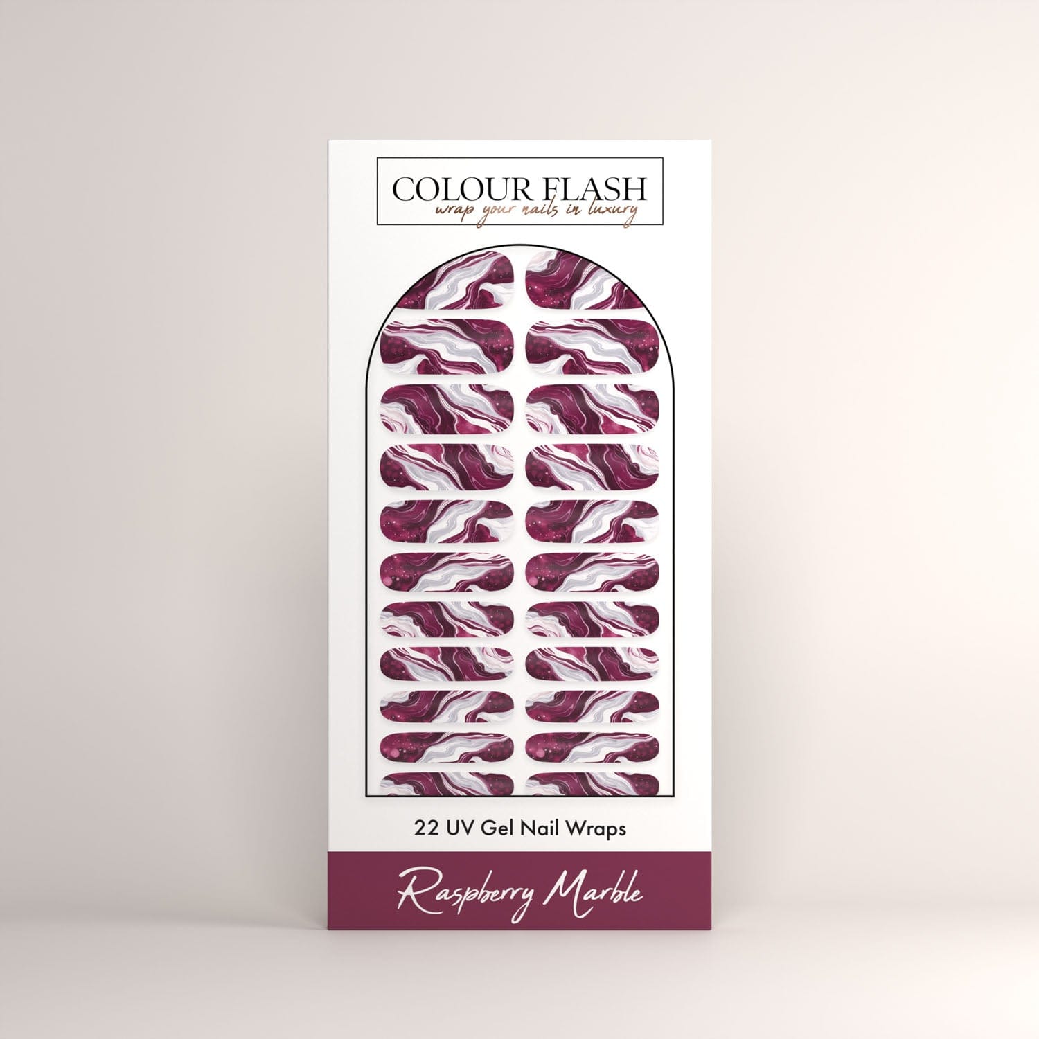 UV Gel: Raspberry Marble