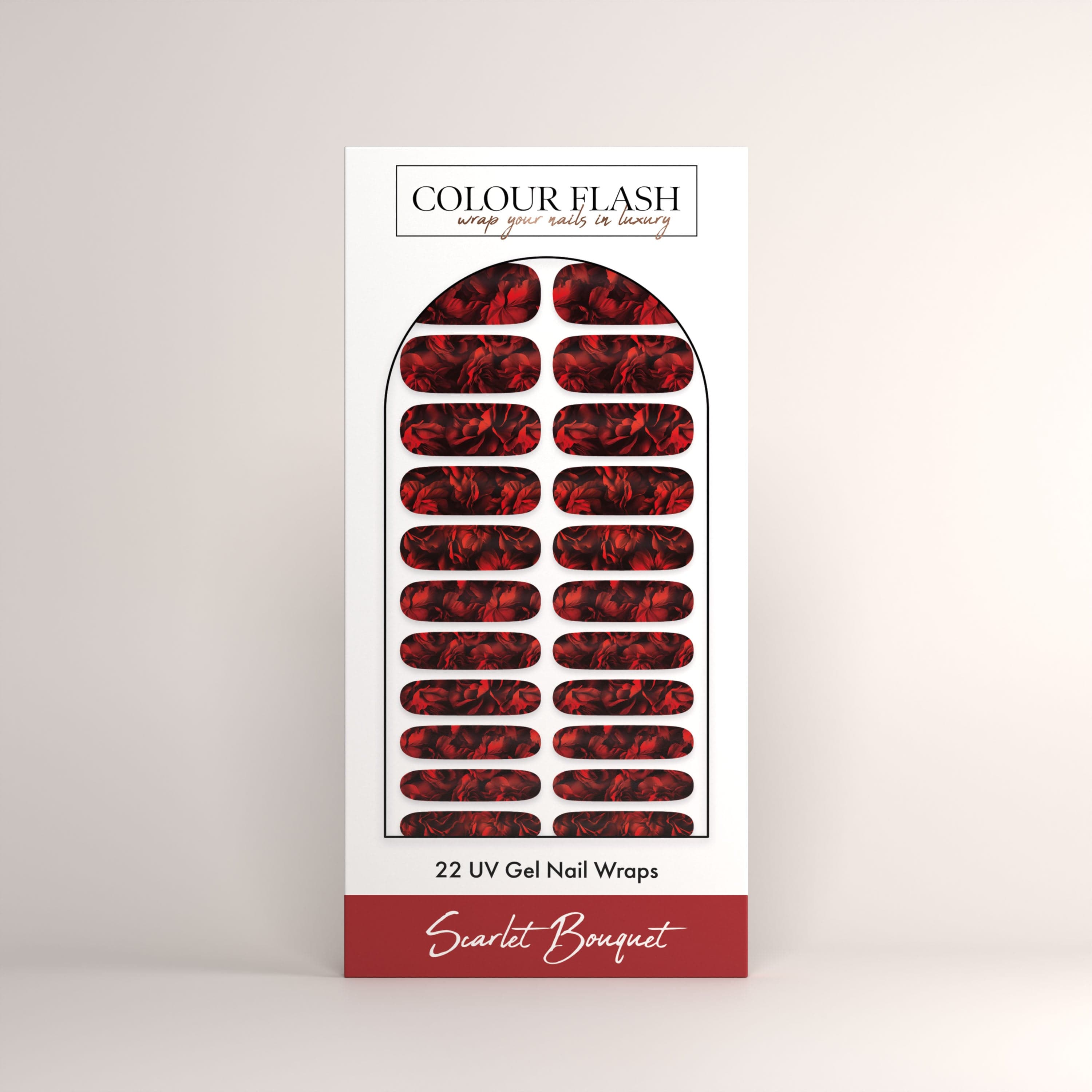 UV Gel: Scarlet Bouquet