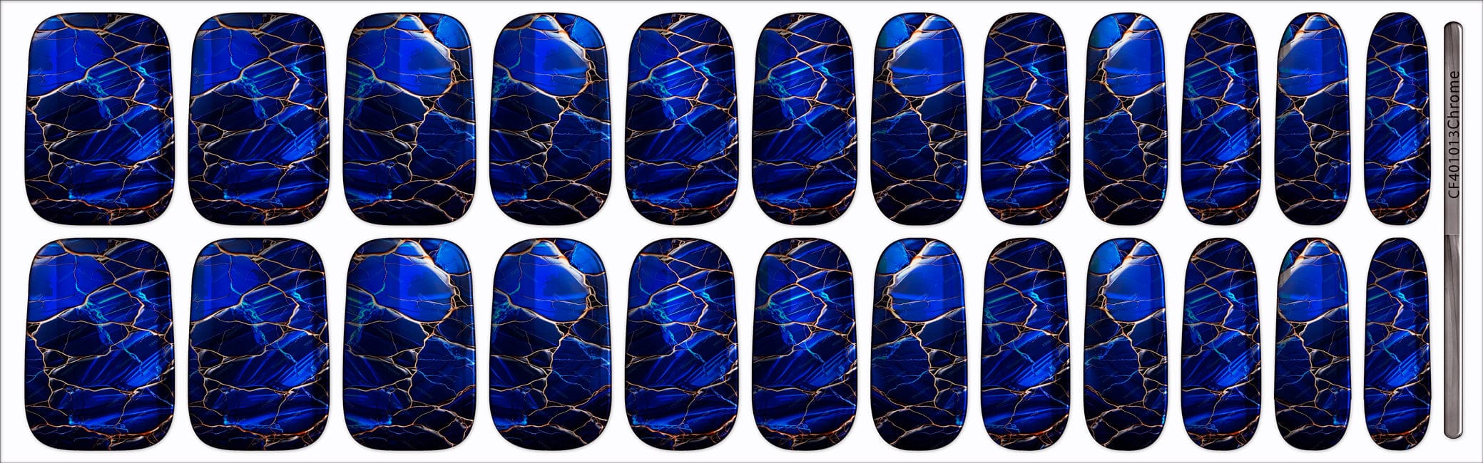 Sapphire Marble (Chrome)