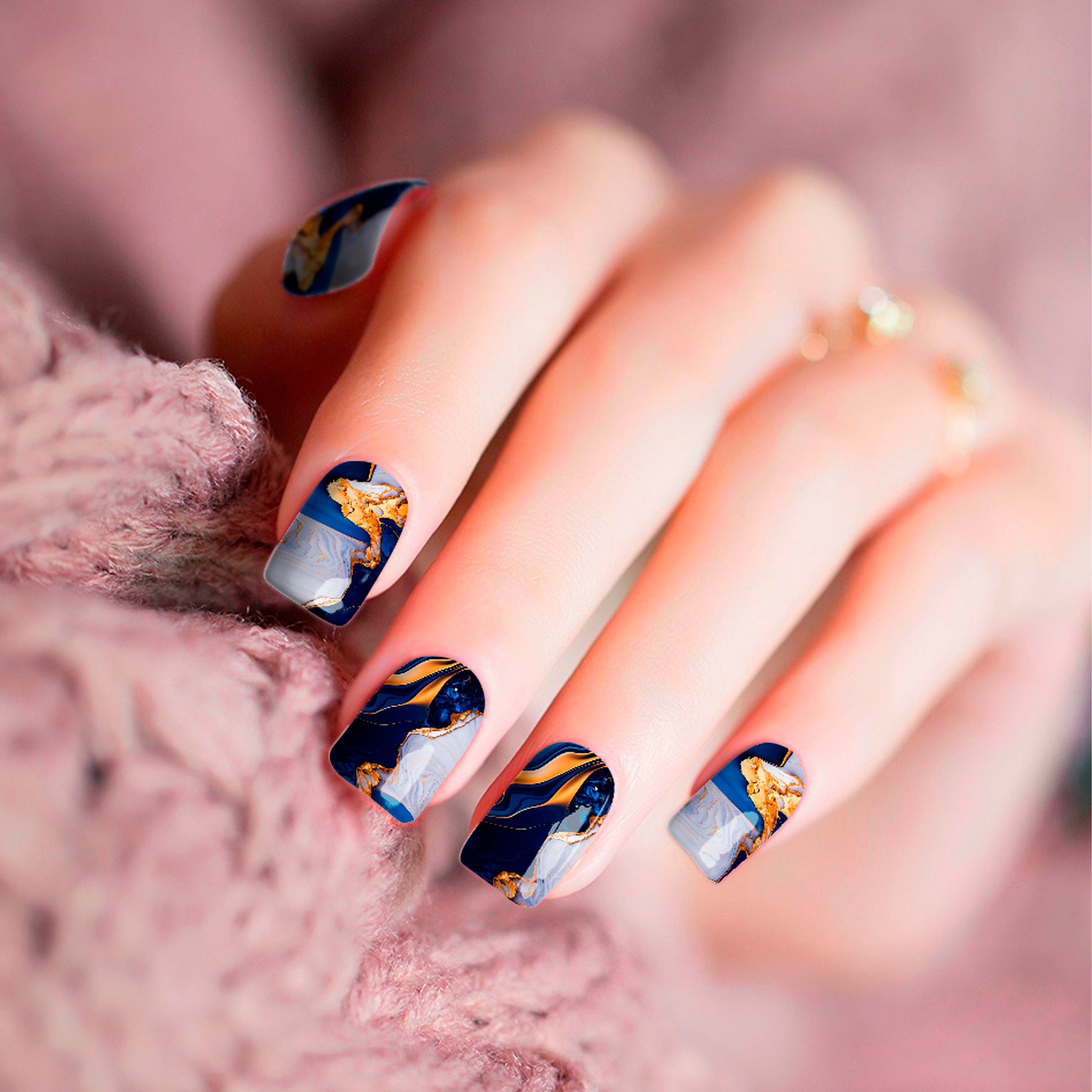 Navy Marble