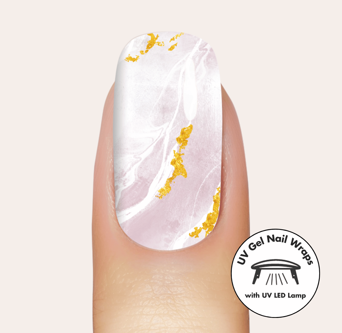 UV Gel: Gold Rush Marble