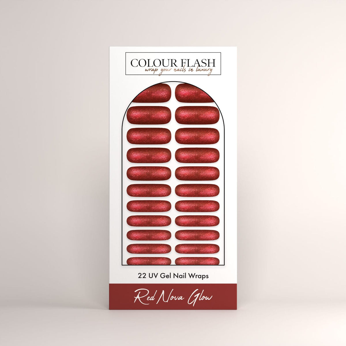 UV Gel: Red Nova Glow
