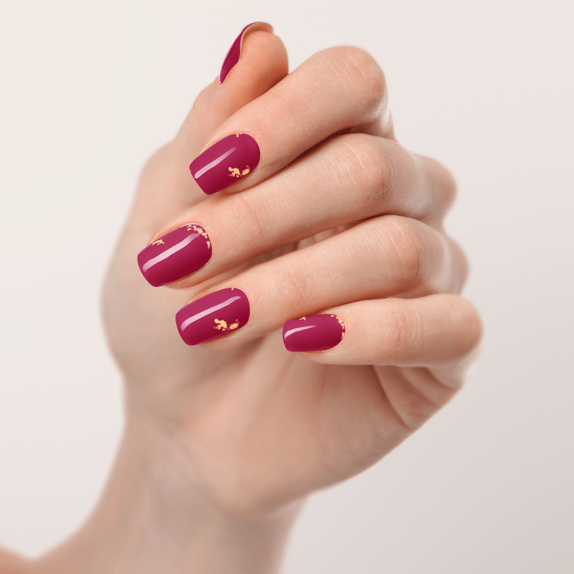 UV Gel: Gilded Garnet